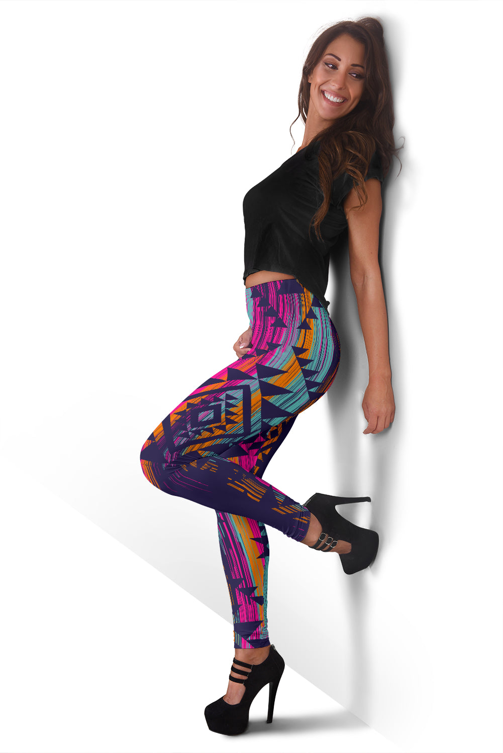Colorful Boho Aztec Leggings