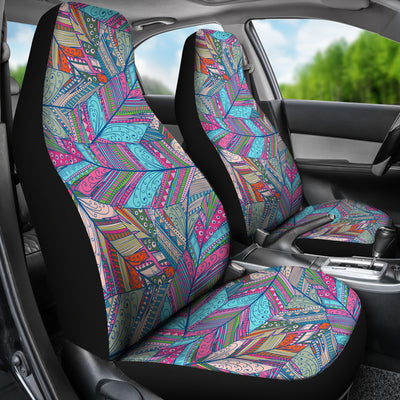 Colorful Feathers Car Seat Covers