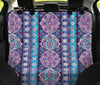 Blue Purple Persian Print Car Back Seat Pet Cover