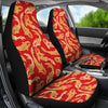 Red Oriental Fish Car Seat Covers