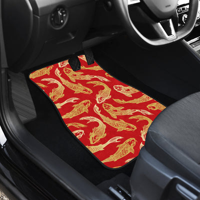 Red Oriental Fish Car Floor Mats