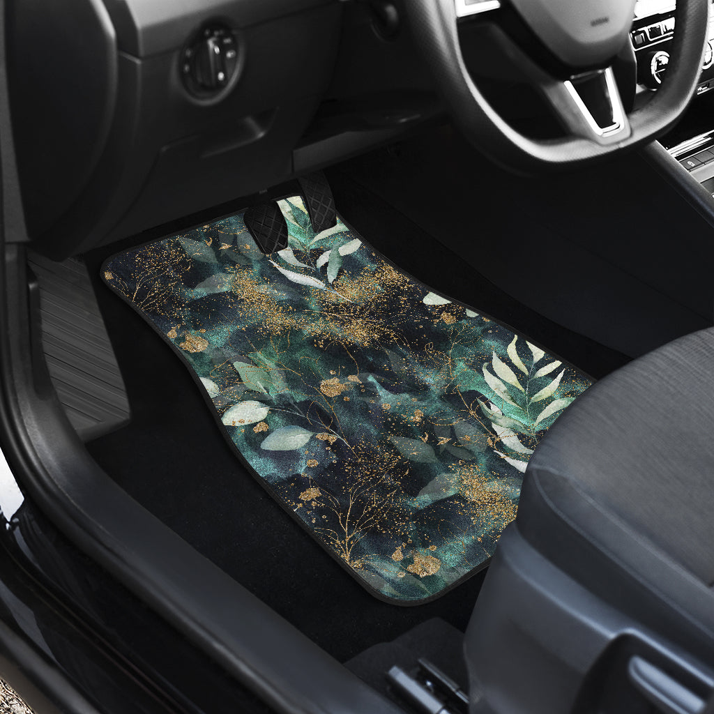 Green Leaves Car Floor Mats