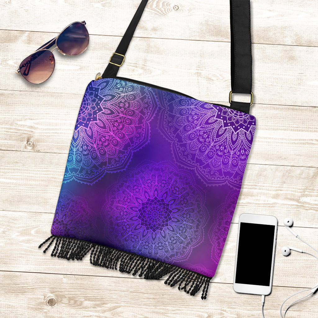 Purple Mandalas Crossbody Bag