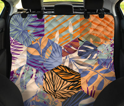 Floral Honeycomb Car Back Seat Pet Cover