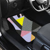 Colorful Diagonal Abstract Car Floor Mats