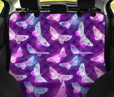 Purple Butterflies Car Back Seat Pet Cover