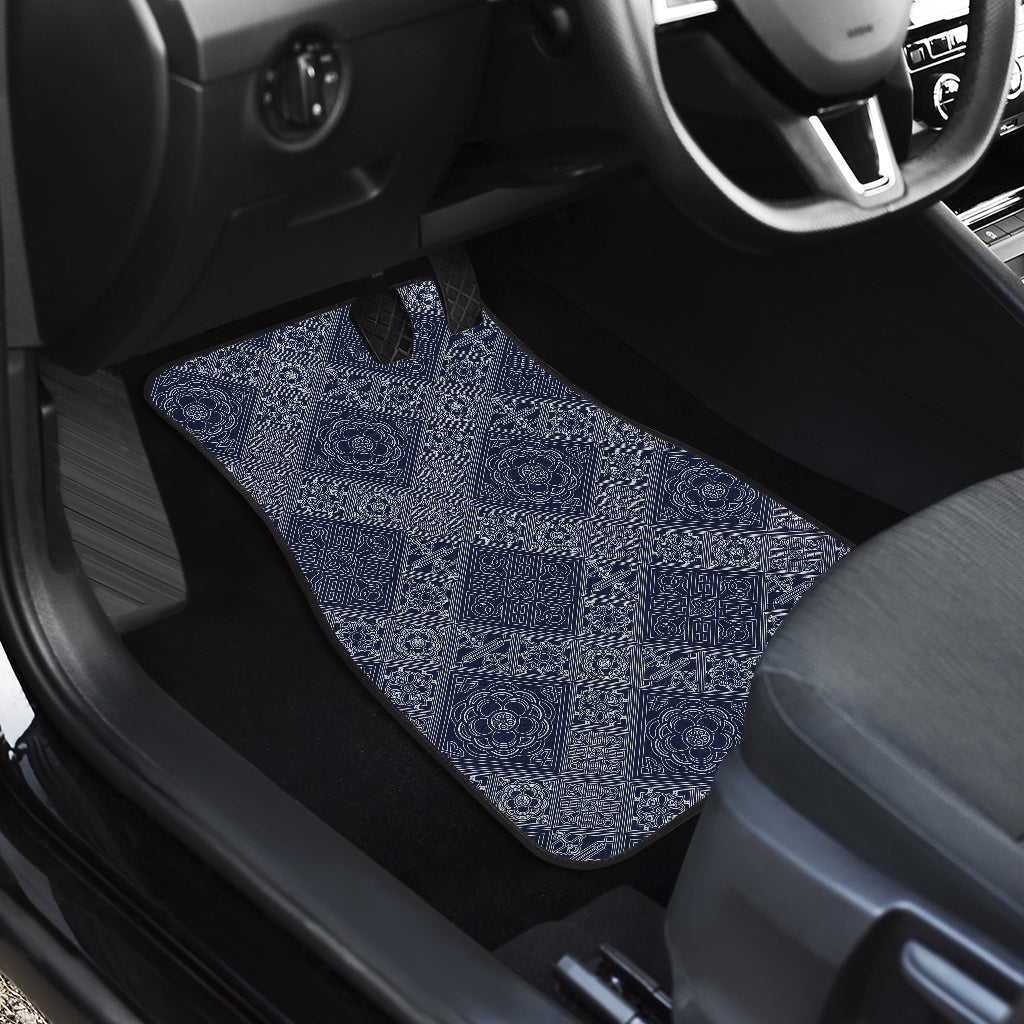 Elegant Plaid Car Floor Mats