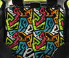 Colorful Abstract Car Back Seat Pet Cover