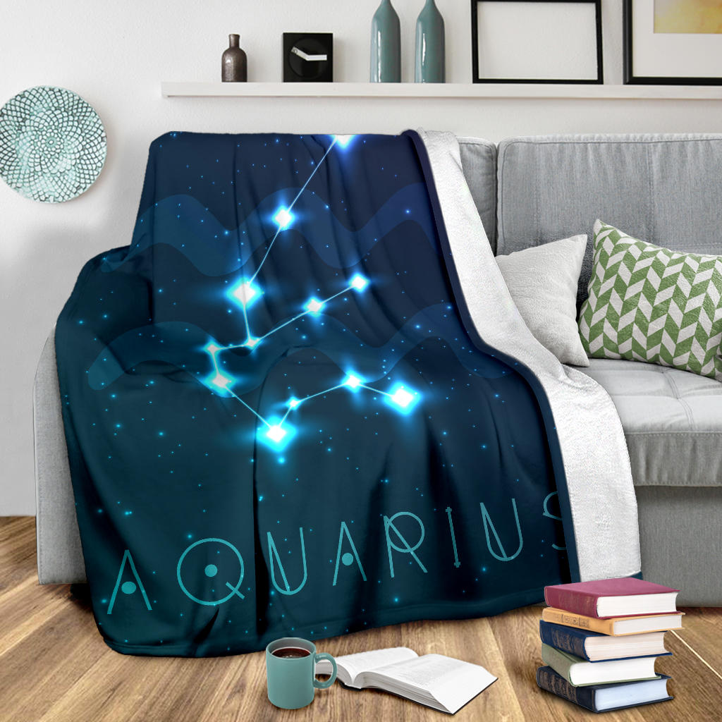 Aquarius Zodiac Blanket
