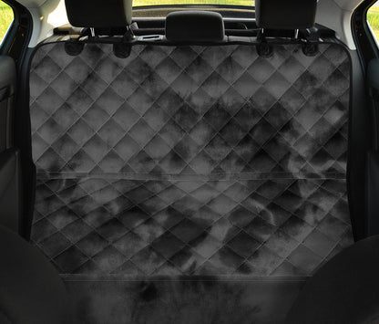 Grey Tie Dye Print Grunge Car Back Seat Pet Cover