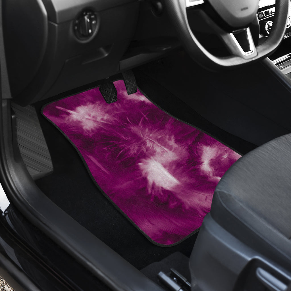 Purple Feathers Car Floor Mats