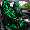 Black & Neon Green Tribal Swirls Car Seat Covers