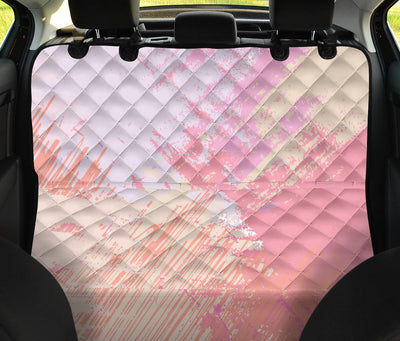 Pink Pastel Abstract Car Back Seat Pet Cover