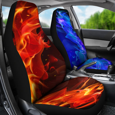 Hot & Cold Flames Car Seat Covers