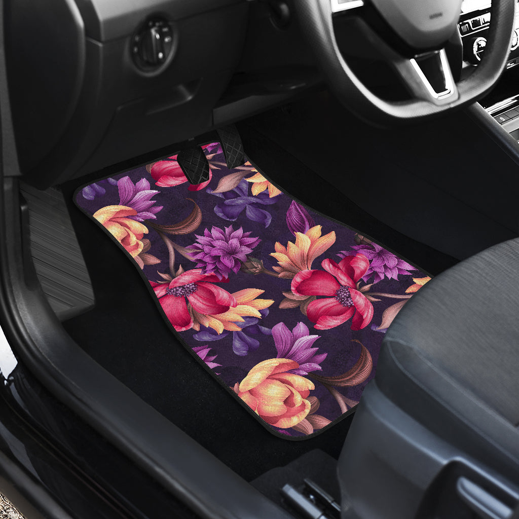 Colorful Flowers Car Floor Mats