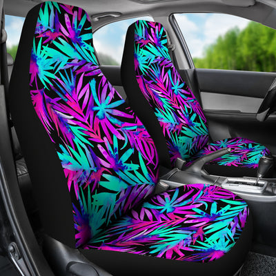 Colorful Neon Plants Car Seat Covers