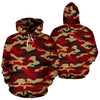 Red & Gold Camouflage Hoodie