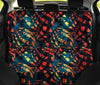 Orange Yellow Abstract Car Back Seat Pet Cover