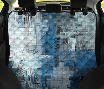 Blue Abstract (3) Car Back Seat Pet Cover