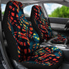 Orange Yellow Abstract Car Seat Covers