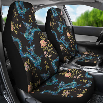Dragon Flowers Car Seat Covers