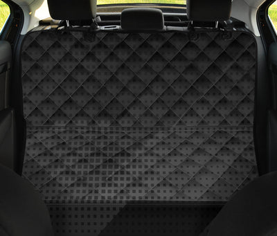 Dark Grey Diagonal Abstract Car Pet Backseat Cover