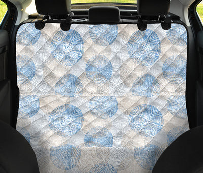 Abstract Circles Car Back Seat Pet Cover