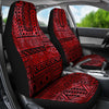Red Tribal Abstracat Car Seat Covers