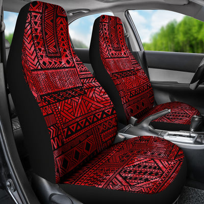 Red Tribal Abstracat Car Seat Covers