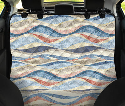 Abstract Waves Car Back Seat Pet Cover