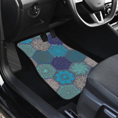 Mandalas Honeycomb Car Floor Mats