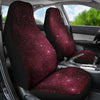 Burgundy Outer Space Stars Car Seat Covers