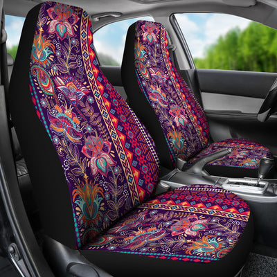 Red Persian Print Car Seat Covers