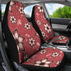 Red Floral Pattern Car Seat Covers