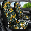 Green Yellow Leaves Car Seat Covers