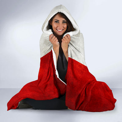 Canadian Flag Hooded Blanket