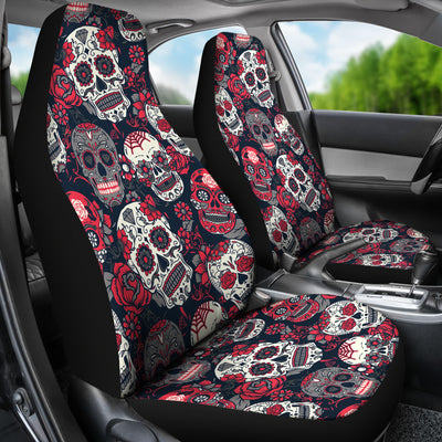 Sugar Skulls & Roses Car Seat Covers
