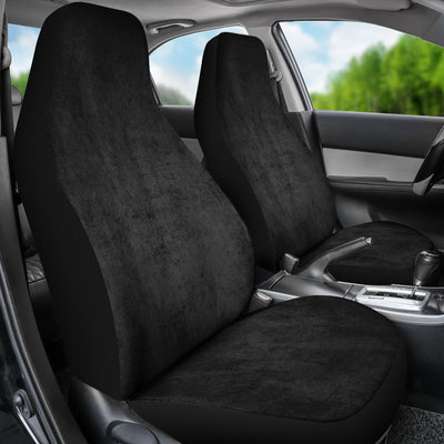 Dark Grey Grunge Car Seat Covers
