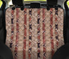 Knit-Print Stripes Car Back Seat Pet Cover