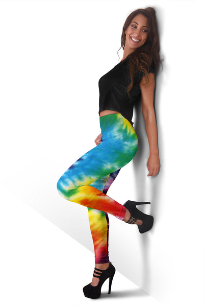 Colorful Tie Dye Abstract Leggings