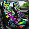 Colorful Graffiti Mural Car Seat Covers