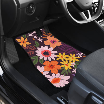 Colorful Flowers Car Floor Mats