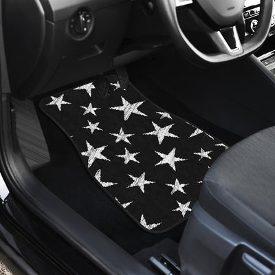 Black Stars Pattern Car Floor Mats