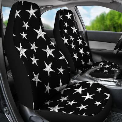 Black Stars Pattern Car Seat Covers