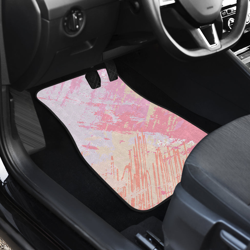 Pink Pastel Abstract Car Floor Mats