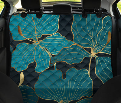 Green Flowers Car Back Seat Pet Cover
