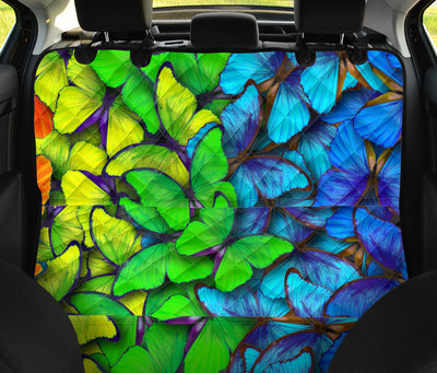 Colorful Butterflies Car Back Seat Pet Cover