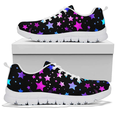 Purple Stars Sneakers - White