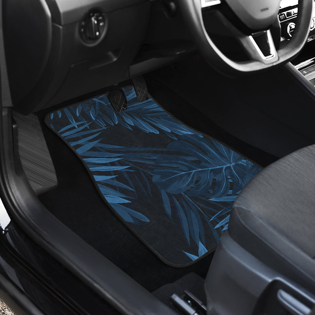 Dark Leaves Car Floor Mats