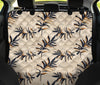 Beige Leaves 2 Car Back Seat Pet Cover